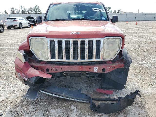 1J8GN58K08W116951 - 2008 JEEP LIBERTY LIMITED RED photo 5