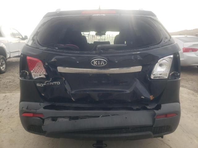 5XYKT3A66DG317544 - 2013 KIA SORENTO LX BLACK photo 6