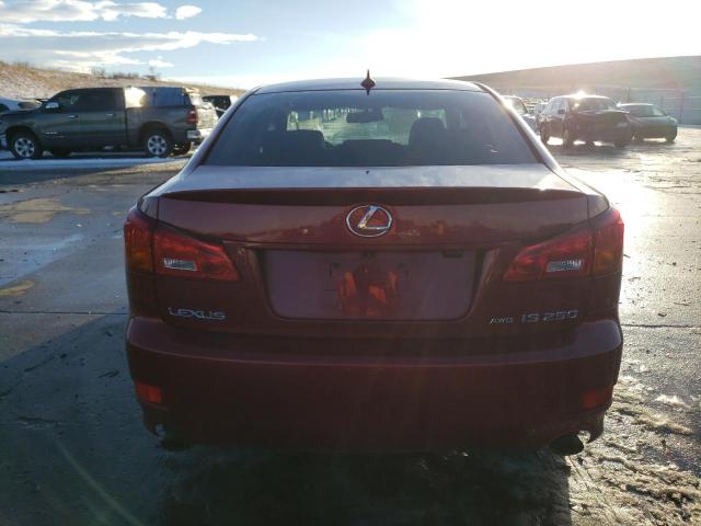 JTHCK262485026870 - 2008 LEXUS IS 250 RED photo 6