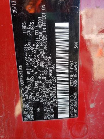 JTLZE4FE3DJ041259 - 2013 TOYOTA SCION XB Kırmızı fotoğraf 13