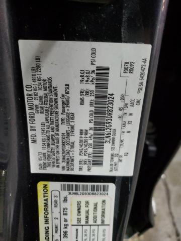 3LN6L2G93DR823024 - 2013 LINCOLN MKZ BLUE photo 12