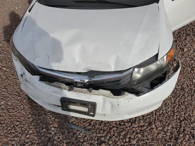 2HGFB2F59CH608149 - 2012 HONDA CIVIC LX WHITE photo 11