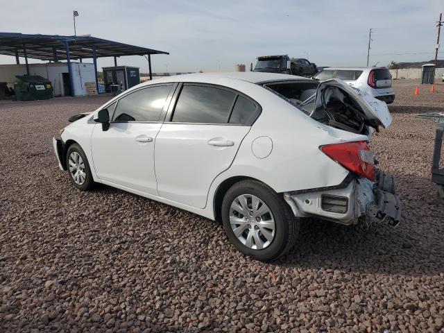 2HGFB2F59CH608149 - 2012 HONDA CIVIC LX WHITE photo 2