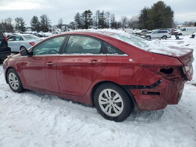 5NPEB4AC8BH061232 - 2011 HYUNDAI SONATA GLS RED photo 2