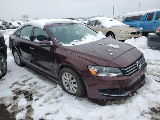 1VWAH7A31DC027479 - 2013 VOLKSWAGEN PASSAT S MAROON photo 4