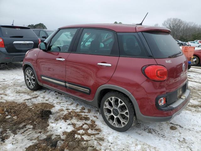 ZFBCFADH7FZ032677 - 2015 FIAT 500L TREKKING RED photo 2