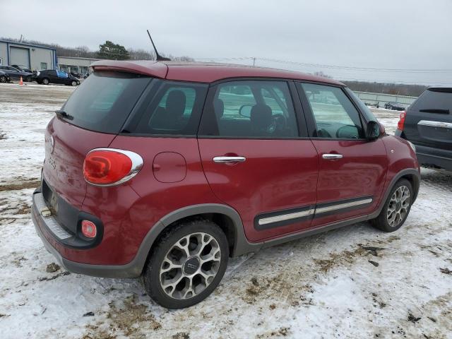 ZFBCFADH7FZ032677 - 2015 FIAT 500L TREKKING RED photo 3