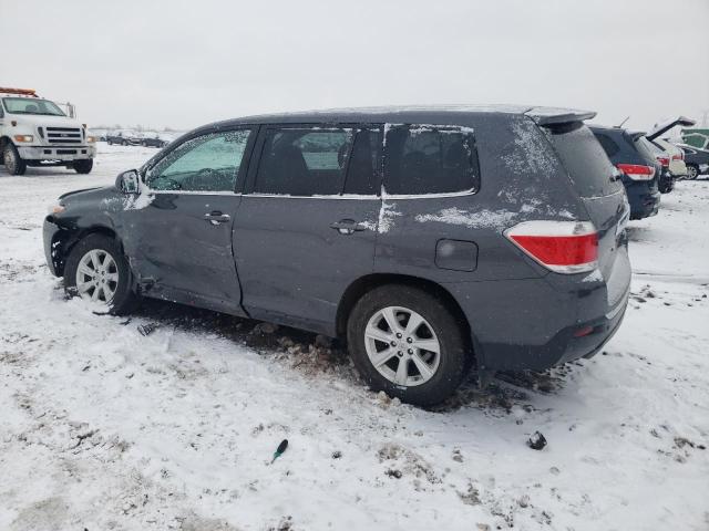 5TDZK3EH7DS132922 - 2013 TOYOTA HIGHLANDER BASE Gris photo 2