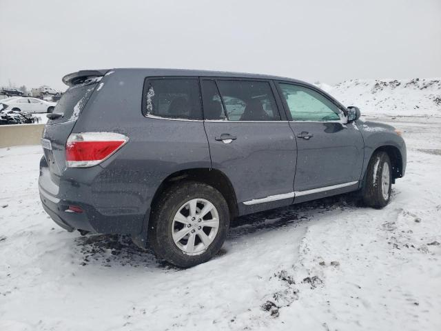 5TDZK3EH7DS132922 - 2013 TOYOTA HIGHLANDER BASE Gris photo 3