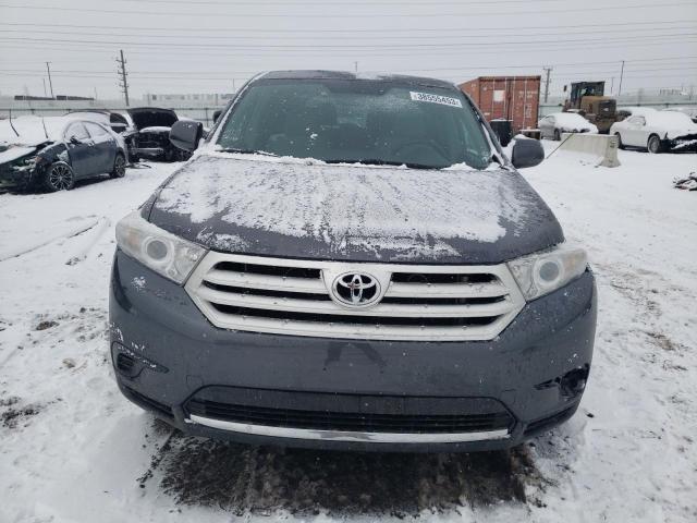 5TDZK3EH7DS132922 - 2013 TOYOTA HIGHLANDER BASE Gris photo 5