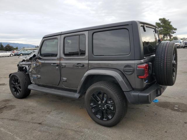 1C4JJXP67PW650715 - 2023 JEEP WRANGLER SAHARA 4XE GRAY photo 2