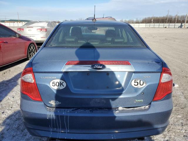 3FAHP0JG6AR312065 - 2010 FORD FUSION SEL BLUE photo 6