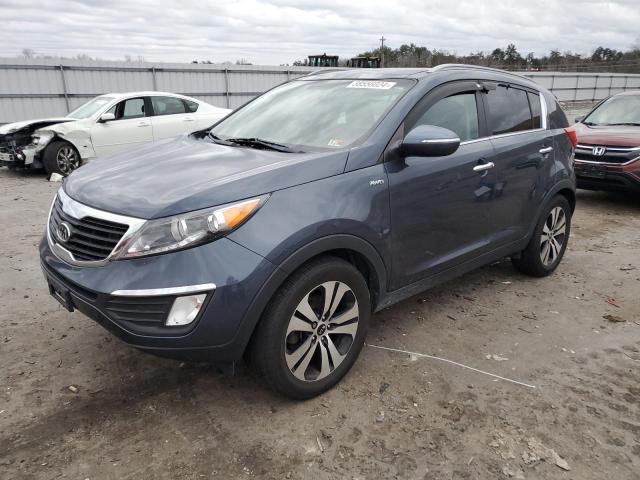 KNDPCCA20B7085956 - 2011 KIA SPORTAGE EX BLUE photo 1