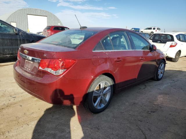 1G1PE5SB3F7165173 - 2015 CHEVROLET CRUZE LT MAROON photo 3