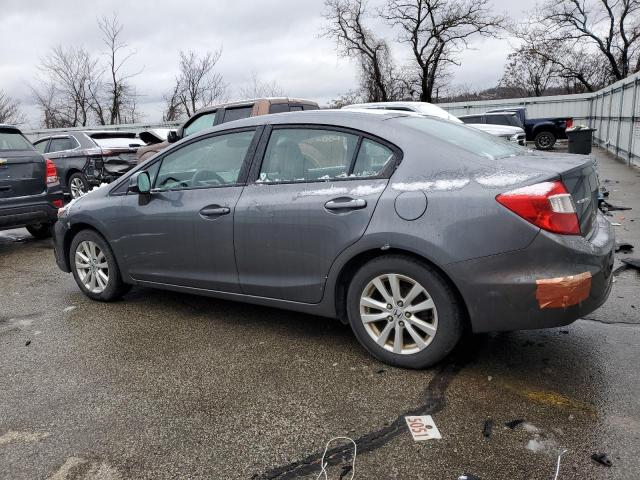 19XFB2F8XCE324498 - 2012 HONDA CIVIC EX GRAY photo 2