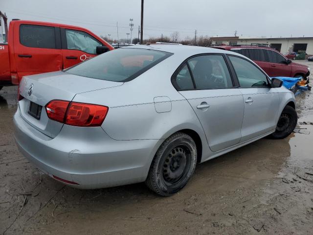 3VW2K7AJ7EM253191 - 2014 VOLKSWAGEN JETTA BASE SILVER photo 3