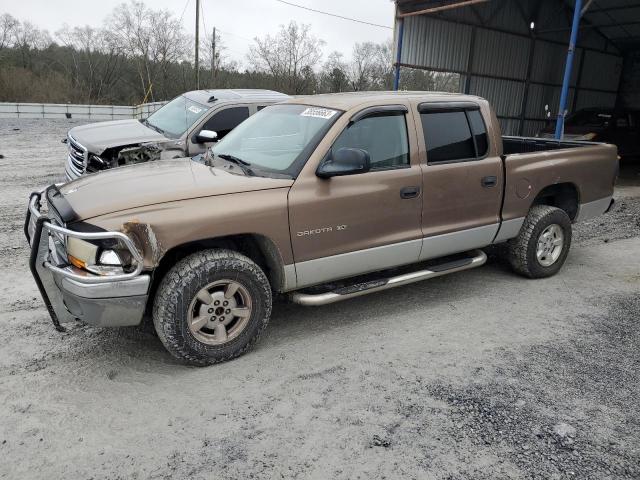 1B7GG2AN51S125582 - 2001 DODGE DAKOTA QUAD TAN photo 1