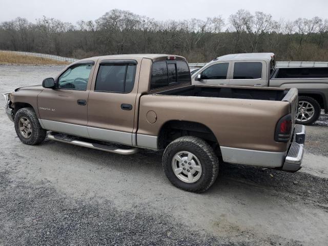 1B7GG2AN51S125582 - 2001 DODGE DAKOTA QUAD TAN photo 2