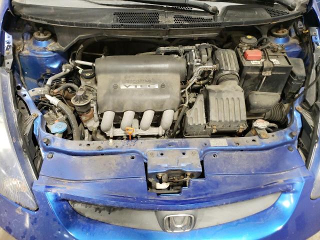 JHMGD38498S057016 - 2008 HONDA FIT BLUE photo 11