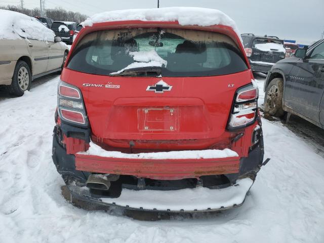 1G1JD6SB6J4113366 - 2018 CHEVROLET SONIC LT RED photo 6