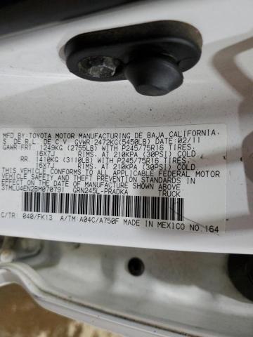 3TMLU4EN2BM070791 - 2011 TOYOTA TACOMA DOUBLE CAB 白色 照片 12
