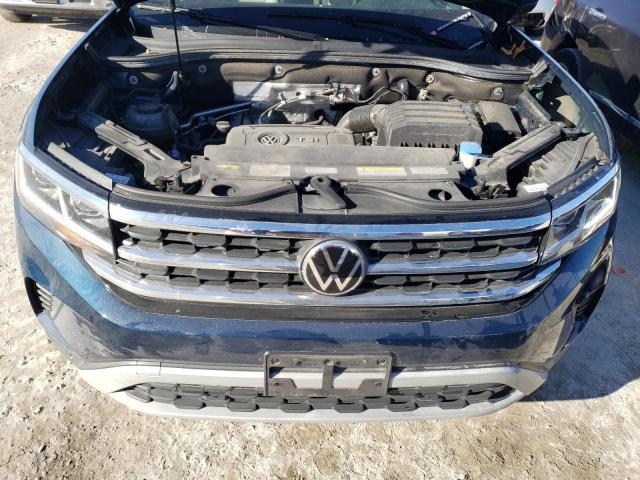 1V2KP2CAXMC543413 - 2021 VOLKSWAGEN ATLAS SE BLUE photo 11