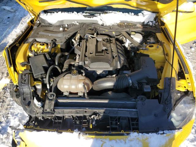 1FATP8UH5J5166984 - 2018 FORD MUSTANG YELLOW photo 11