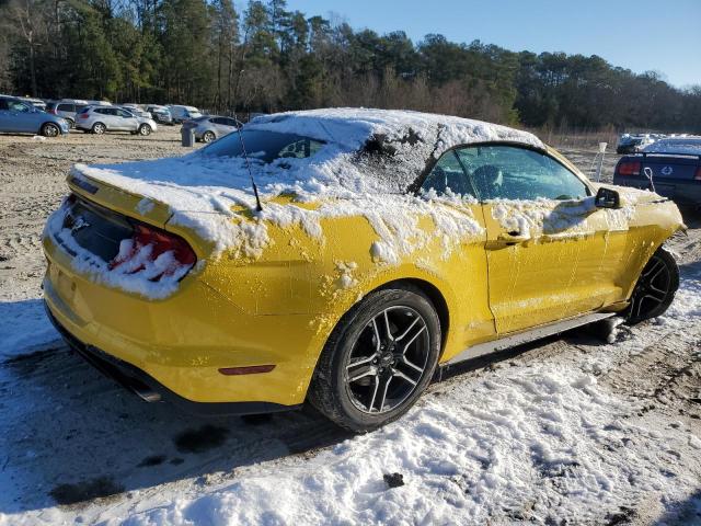 1FATP8UH5J5166984 - 2018 FORD MUSTANG YELLOW photo 3