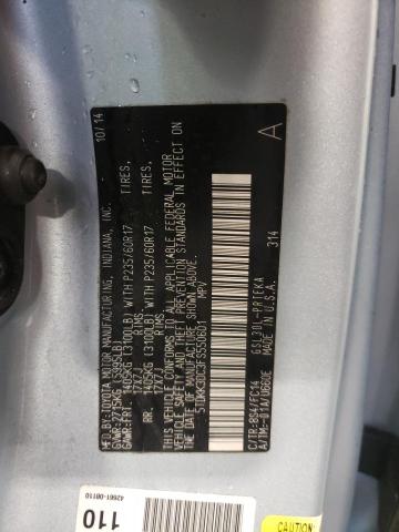 5TDKK3DC3FS550601 - 2015 TOYOTA SIENNA LE GRAY photo 14