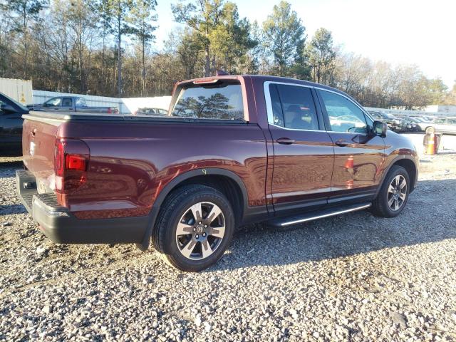 5FPYK2F63HB001667 - 2017 HONDA RIDGELINE RTL BURGUNDY photo 3