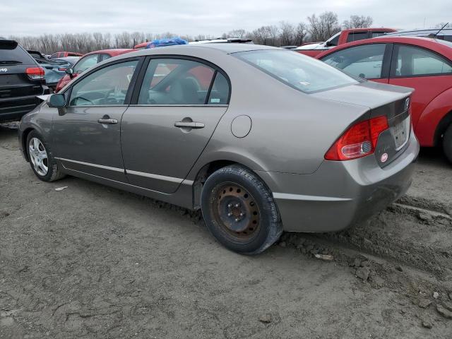 1HGFA16526L104269 - 2006 HONDA CIVIC LX GRAY photo 2