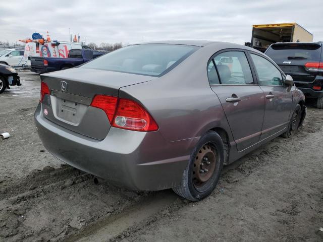 1HGFA16526L104269 - 2006 HONDA CIVIC LX GRAY photo 3