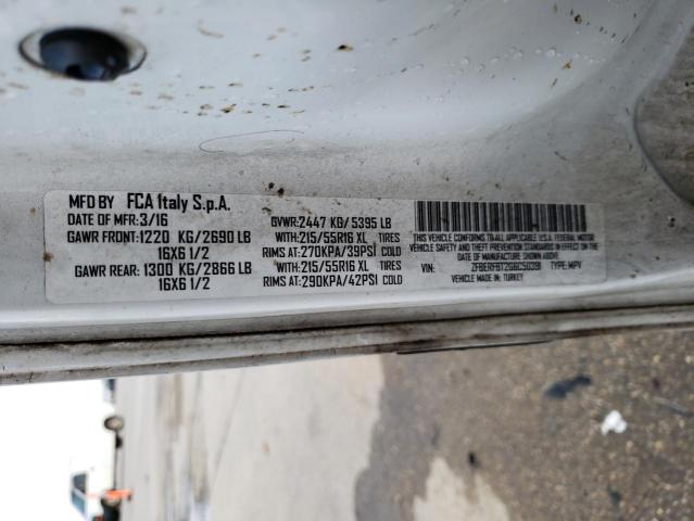 ZFBERFBT2G6C50391 - 2016 RAM PROMASTER SLT Blanc photo 13