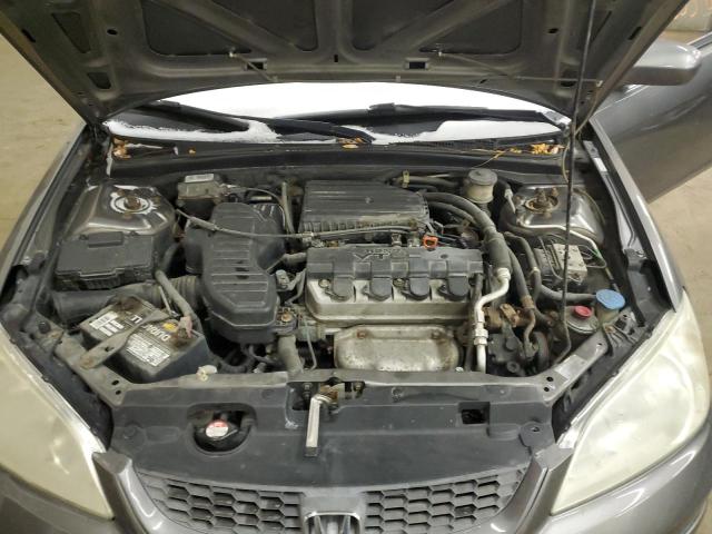 1HGEM22984L033268 - 2004 HONDA CIVIC EX GRAY photo 11