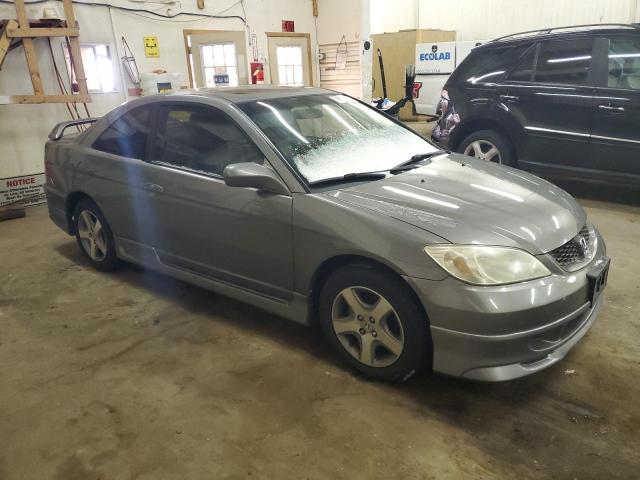 1HGEM22984L033268 - 2004 HONDA CIVIC EX GRAY photo 4