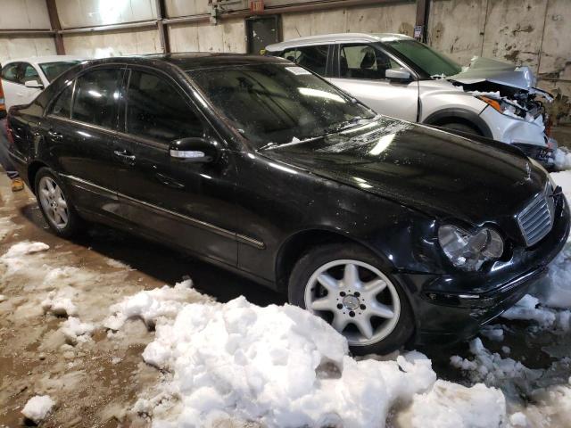 WDBRF61J83A448726 - 2003 MERCEDES-BENZ C 240 BLACK photo 4