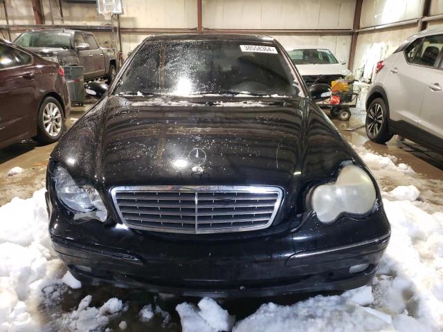 WDBRF61J83A448726 - 2003 MERCEDES-BENZ C 240 BLACK photo 5