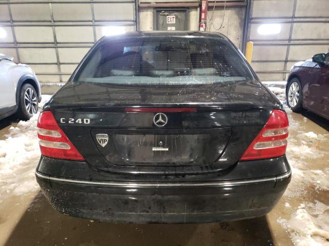 WDBRF61J83A448726 - 2003 MERCEDES-BENZ C 240 BLACK photo 6