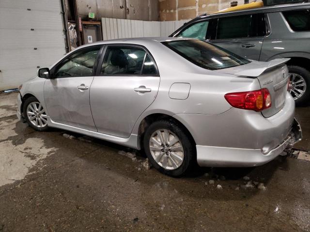 1NXBU4EE9AZ281567 - 2010 TOYOTA COROLLA BASE SILVER photo 2