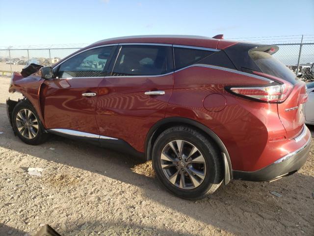 5N1AZ2MG7HN136200 - 2017 NISSAN MURANO S RED photo 2