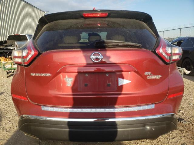 5N1AZ2MG7HN136200 - 2017 NISSAN MURANO S RED photo 6