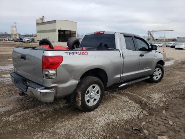 5TBBV54107S463850 - 2007 TOYOTA TUNDRA DOUBLE CAB SR5 SILVER photo 3