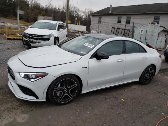 W1K5J5BB3NN292290 - 2022 MERCEDES-BENZ CLA AMG 35 4MATIC WHITE photo 1