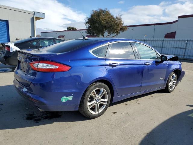 3FA6P0SU4GR187586 - 2016 FORD FUSION TITANIUM PHEV BLUE photo 3