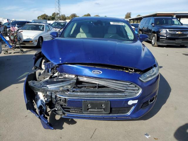 3FA6P0SU4GR187586 - 2016 FORD FUSION TITANIUM PHEV BLUE photo 5