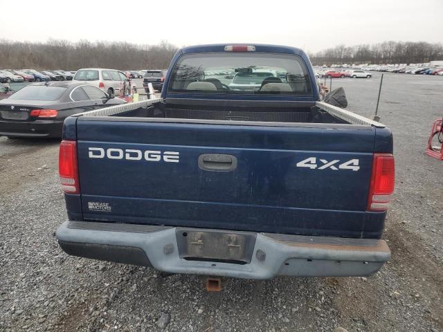 1D7HG38N64S735520 - 2004 DODGE DAKOTA QUAD SPORT BLUE photo 6