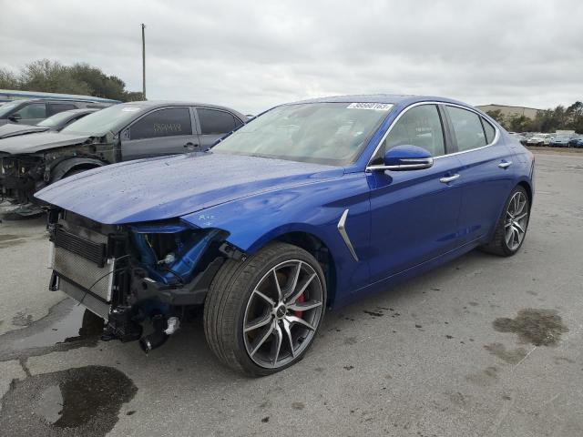 KMTG54LE3KU024109 - 2019 GENESIS G70 ADVANCED BLUE photo 1