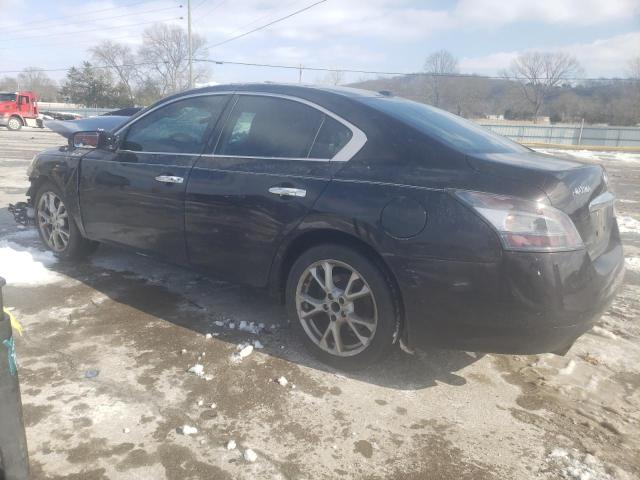 1N4AA5AP3EC492691 - 2014 NISSAN MAXIMA S BLACK photo 2