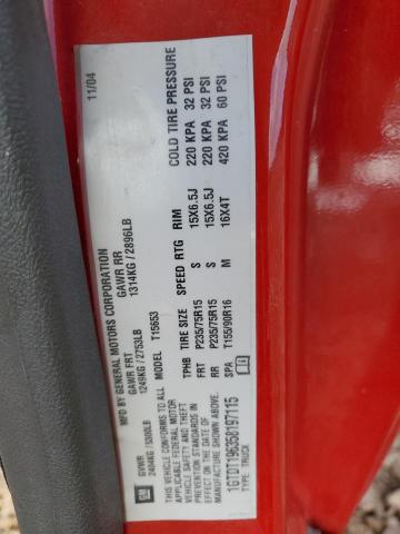 1GTDT196358197115 - 2005 GMC CANYON RED photo 13