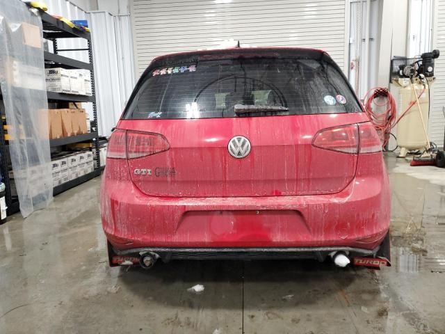 3VW4T7AU1FM066739 - 2015 VOLKSWAGEN GTI RED photo 6